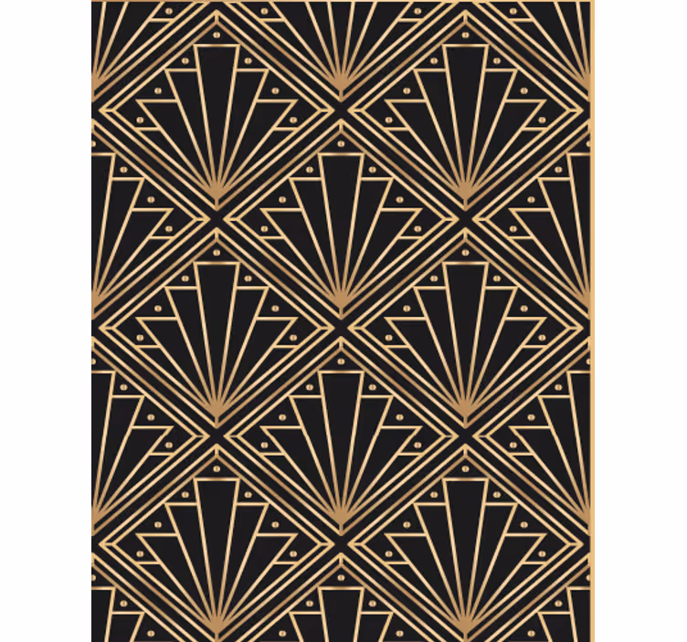 Carta da parati soggiorno motivo art deco - TenStickers