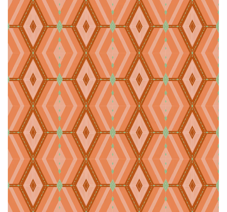 Carta da parati soggiorno motivo esagonale geometrico - TenStickers