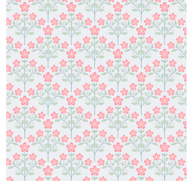 Carta da parati effetto piastrelle piastrelle floreali - TenStickers