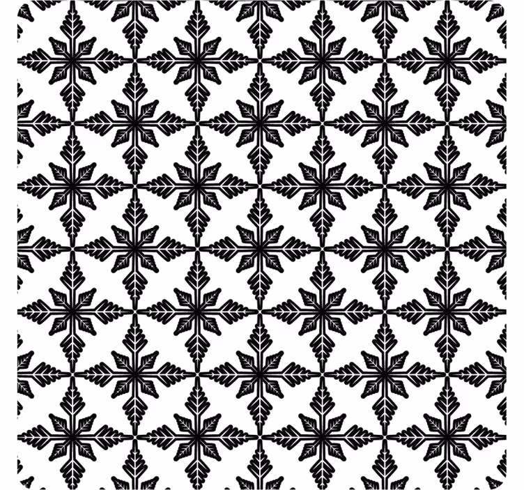 Carta da parati effetto piastrelle bianco e nero anticato - TenStickers
