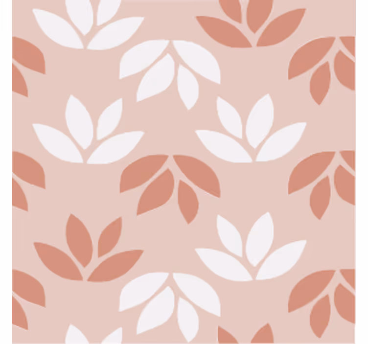 Carta da parati vintage sottobicchiere rosa floreale - TenStickers