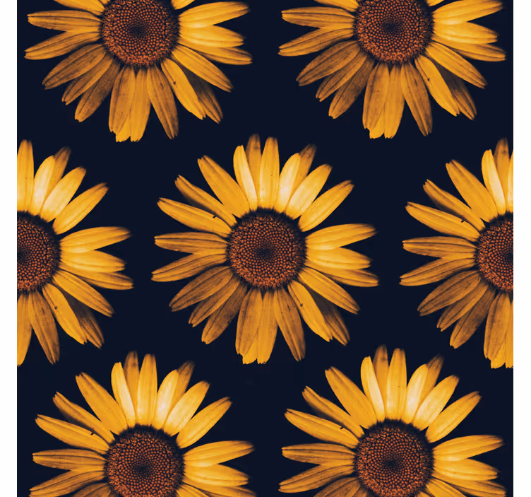 Carta da parati floreale girasole giallo - TenStickers