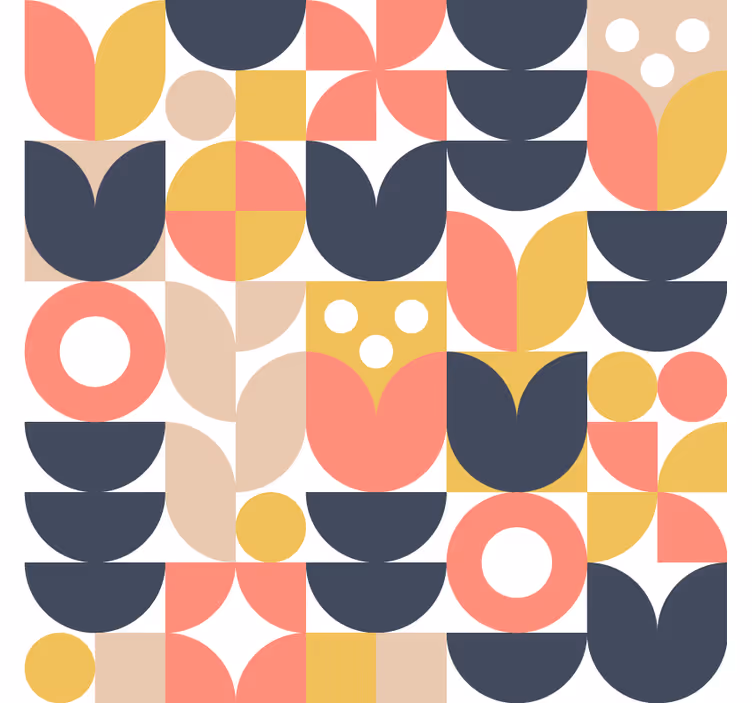 Carta da parati nordica geometrica nordica - TenStickers
