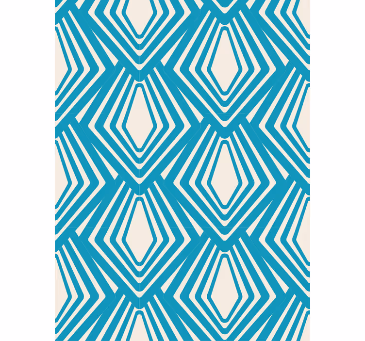 Carta da parati geometrica motivo diamante - TenStickers