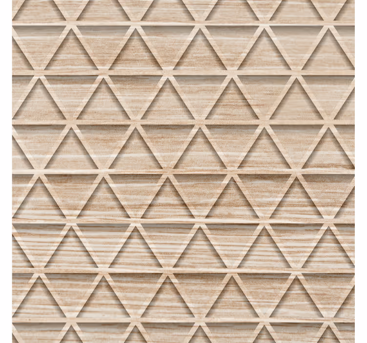 Carta da parati geometrica a motivi triangolari elevati - TenStickers