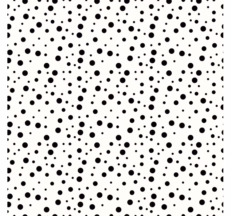 Carta da parati geometrica motivo a pois monocromatico - TenStickers