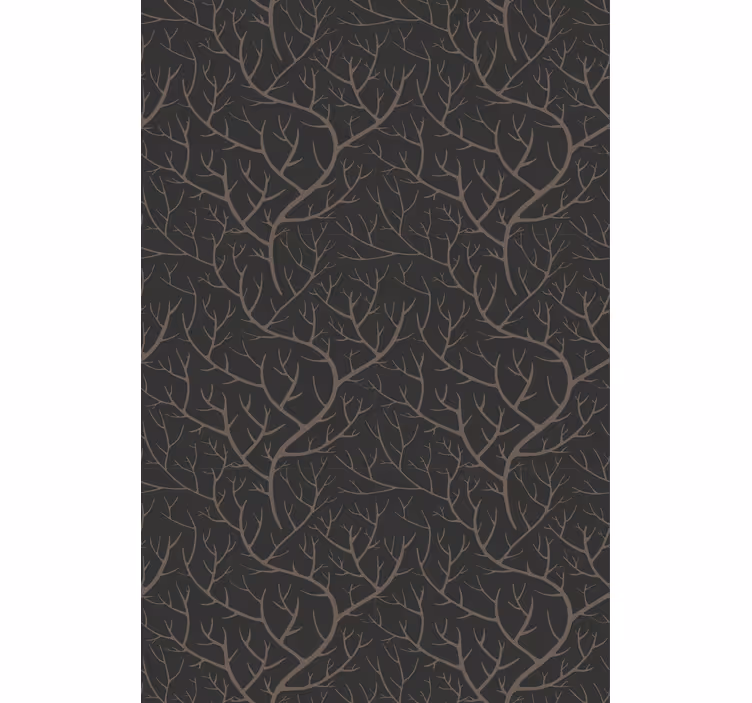 Carta da parati alberi foresta notturna scandinava - TenStickers