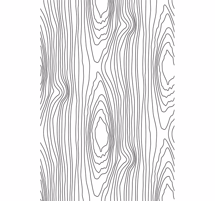 Carta da parati alberi strisce nere natura - TenStickers