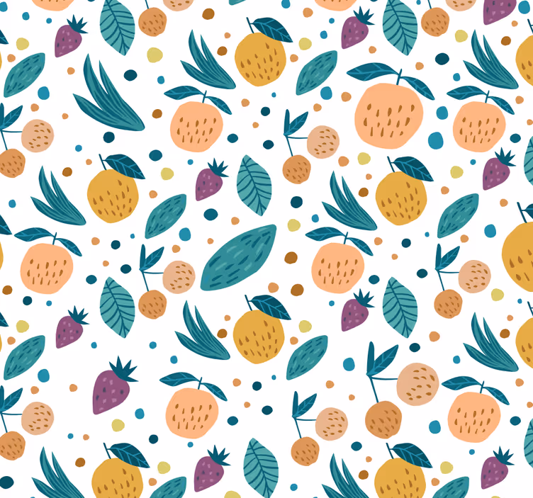 Carta da parati cucina sapori di frutta - TenStickers