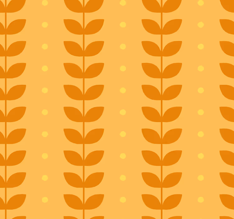 Carta da parati cucina motivo foglie - TenStickers