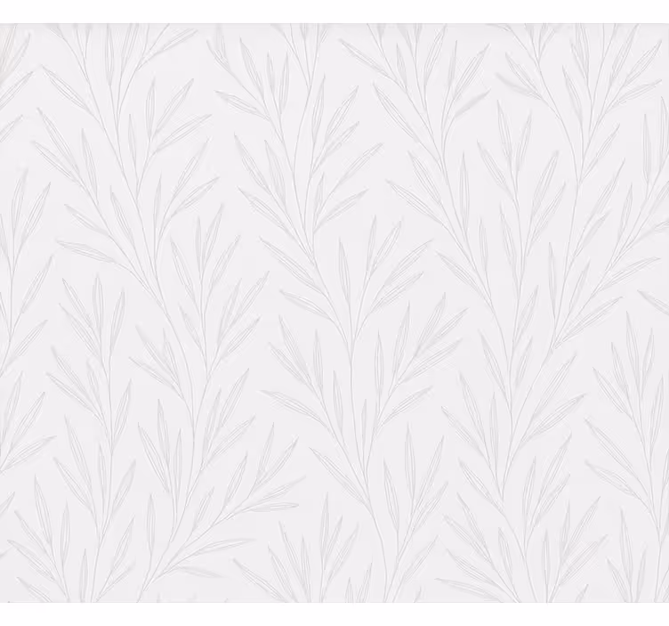 Carta da parati bagno motivo foglie sottili - TenStickers