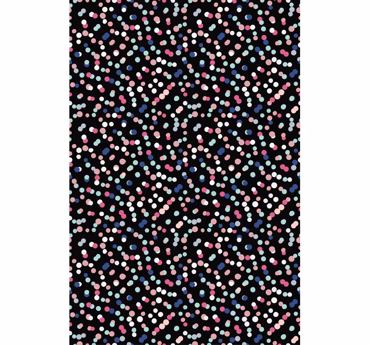 Carta da parati camera ragazzi motivo a pois colorati - TenStickers