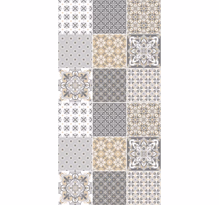 Carta da parati cucina effetto piastrella marocchina - TenStickers