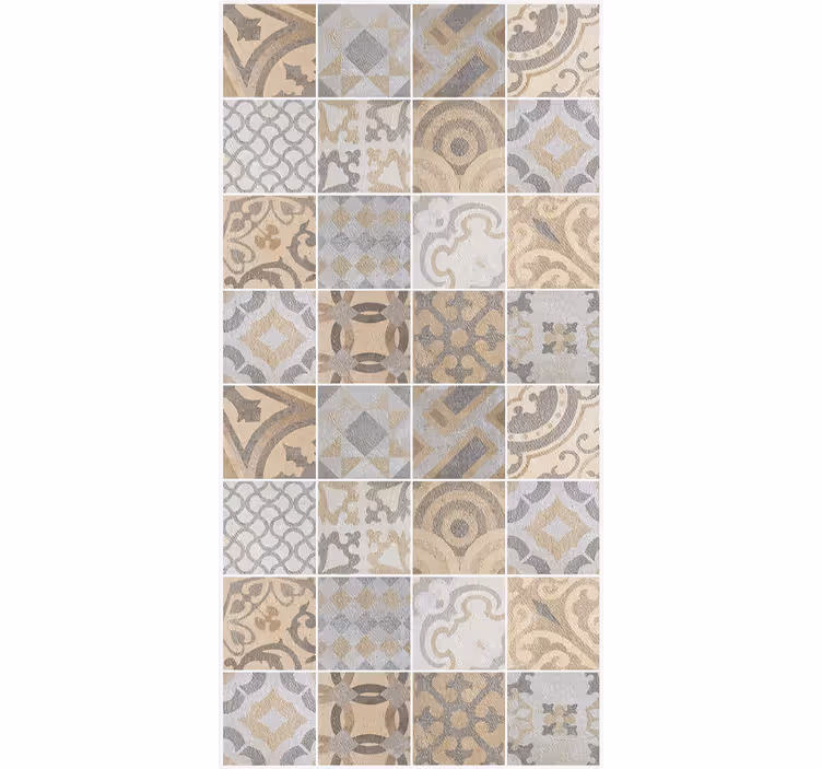 Carta da parati cucina cemento arancione - TenStickers