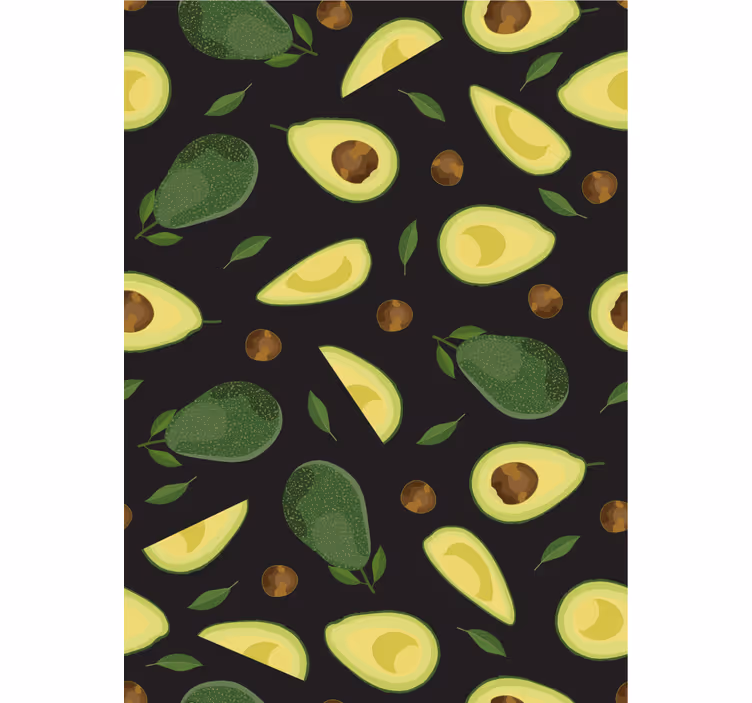 Carta da parati cucina motivo avocado - TenStickers
