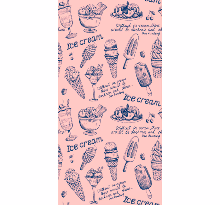 Carta da parati cucina delizie gelato - TenStickers