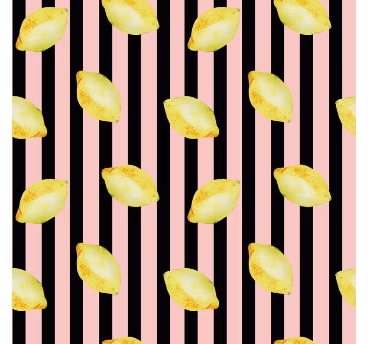 Carta da parati cucina motivo limoni vivaci - TenStickers