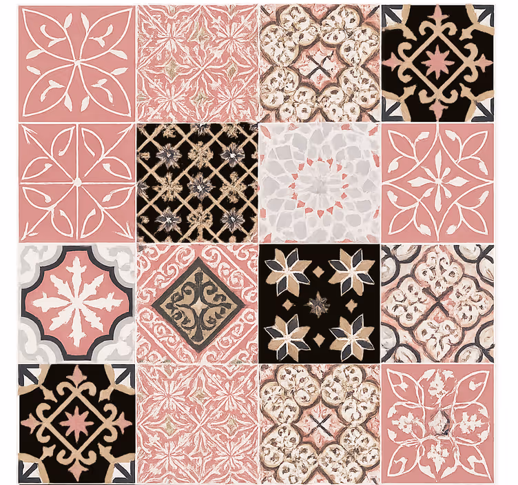 Carta da parati soggiorno cemento rosa - TenStickers
