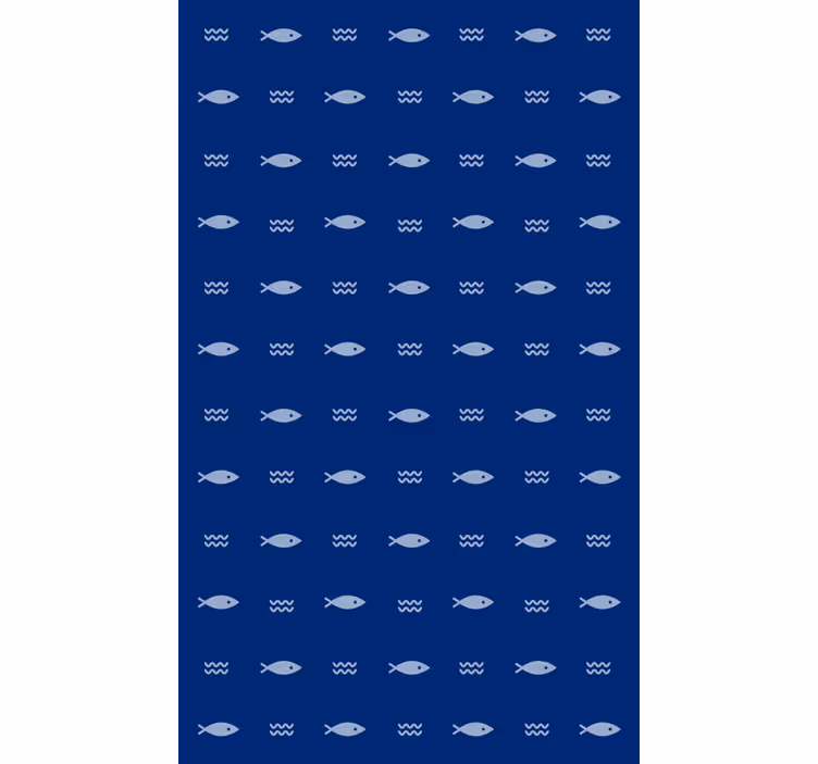 Carta da parati bagno tappetino pesci - TenStickers