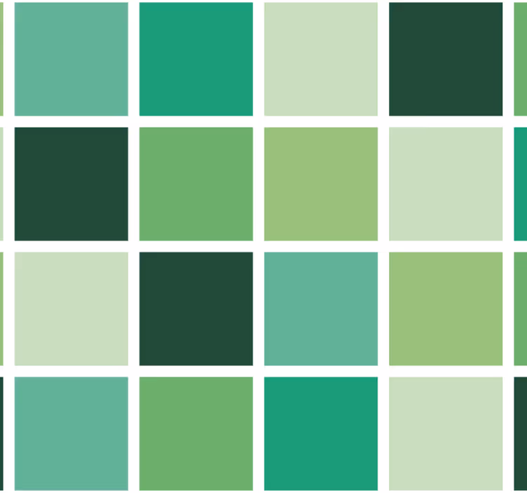 Carta da parati bagno blocchi colorati verdi - TenStickers