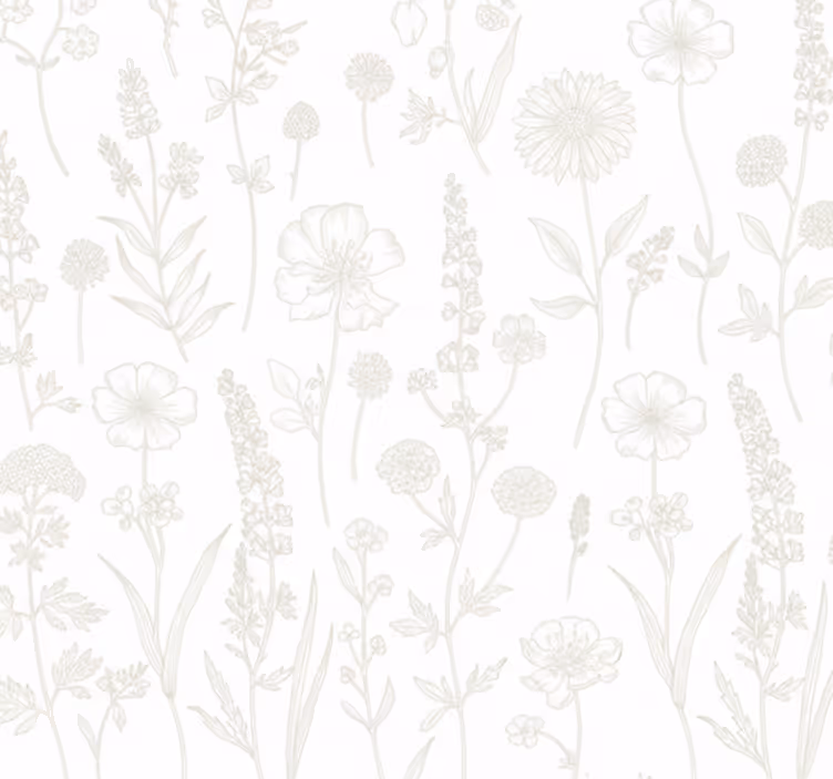 Carta da parati soggiorno disegni botanici - TenStickers