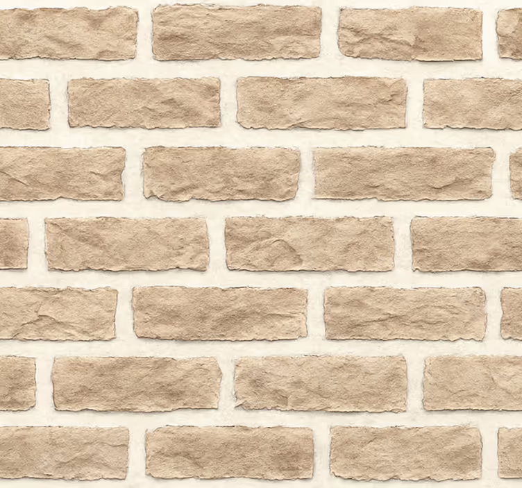 Carta da parati soggiorno mattone di arenaria rustica - TenStickers