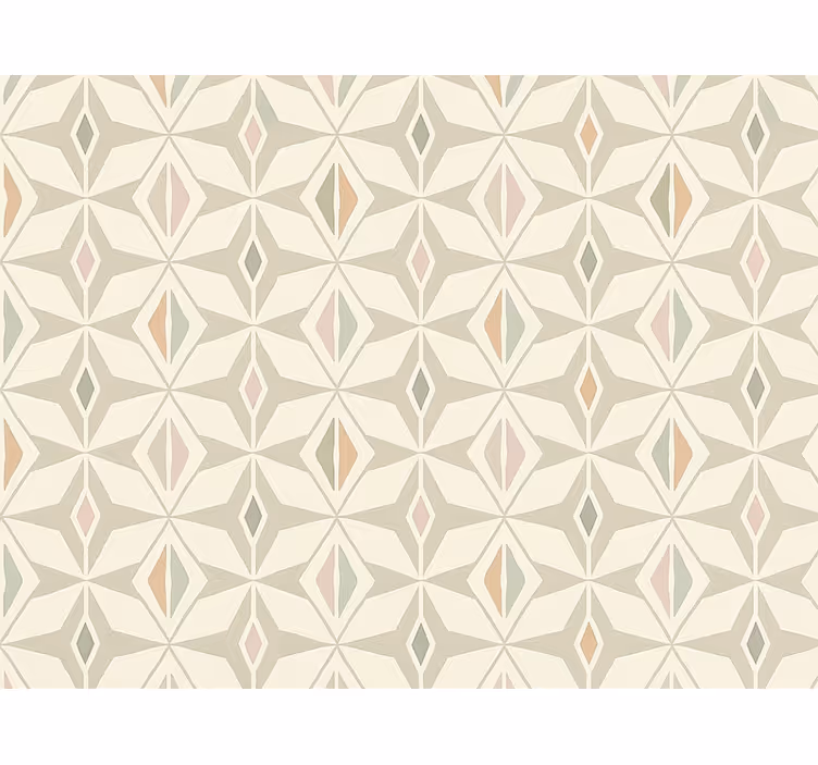 Carta da parati soggiorno geometrica colorata - TenStickers
