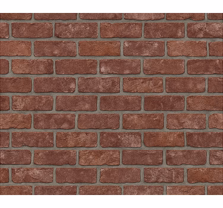 Carta da parati soggiorno mattone rosso industriale - TenStickers