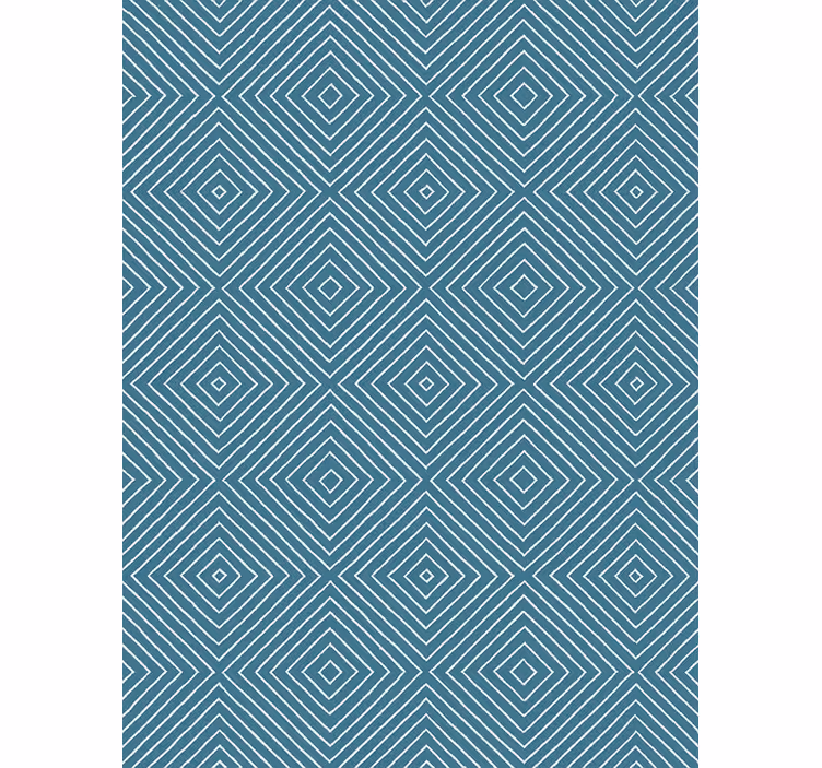 Carta da parati nordica linea diamante blu - TenStickers