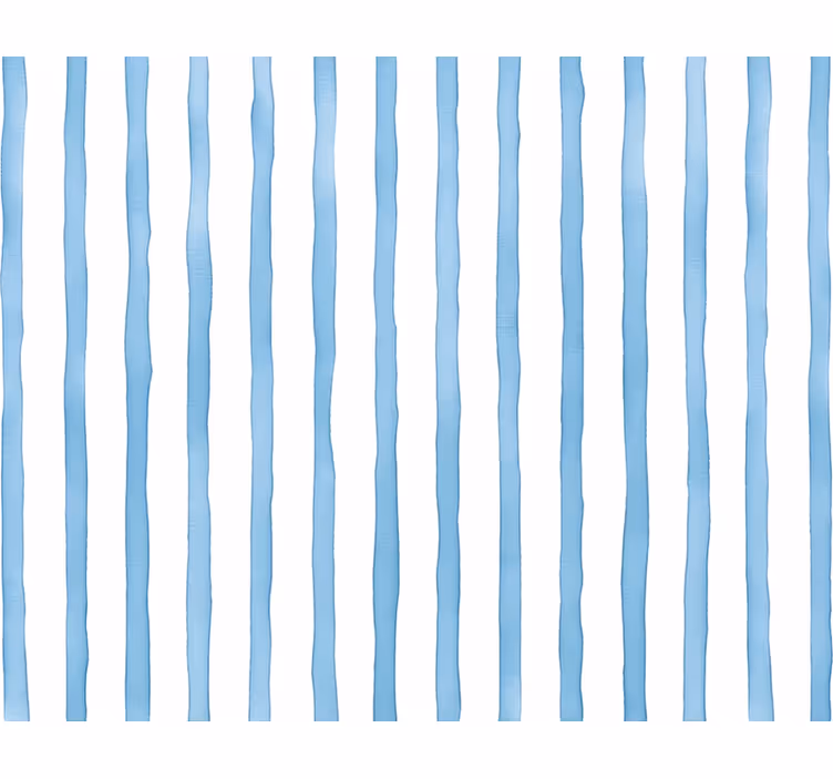 Carta da parati a righe verticali strisce acquerello blu - TenStickers