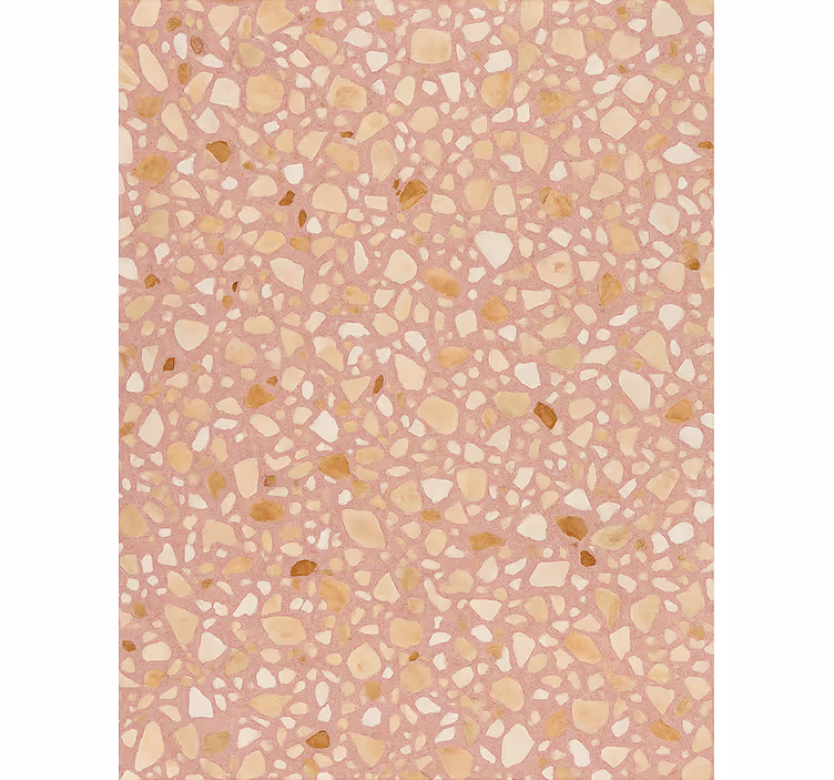 Carta da parati effetto pietra terrazzo terra rosa - TenStickers