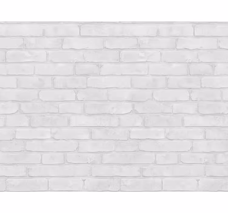 Carta da parati mattoni effetto loft bianco - TenStickers