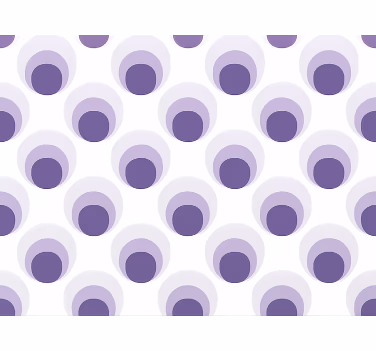 Carta da parati soggiorno design a strati cerchi viola - TenStickers