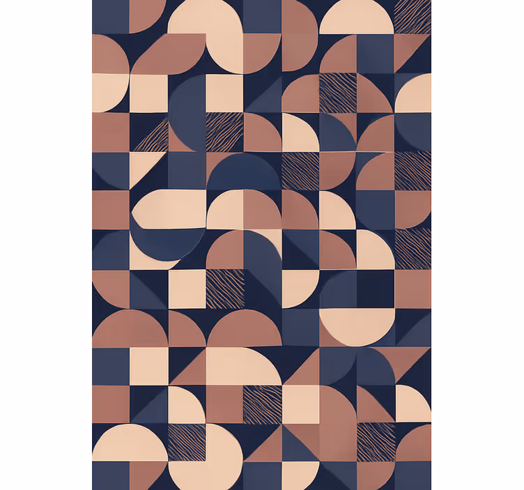 Carta da parati camera da letto design geometrico viola - TenStickers