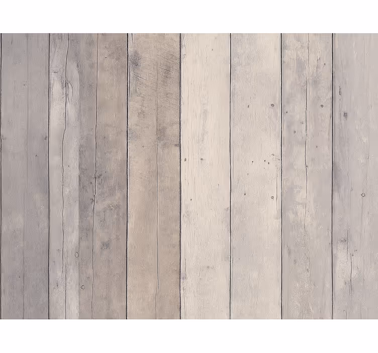 Carta da parati soggiorno effetto pannelli legno lavato - TenStickers