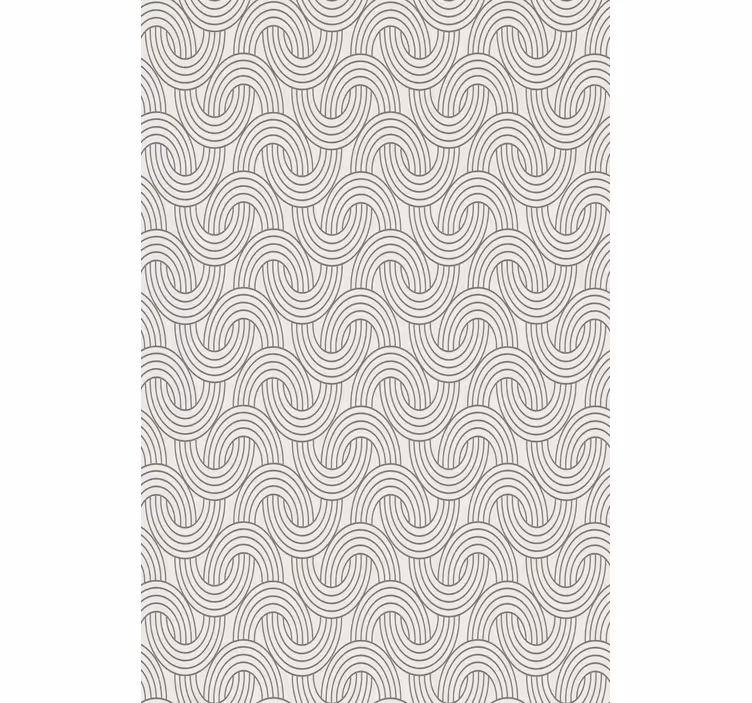Carta da parati floreale motivo illusionista art deco - TenStickers