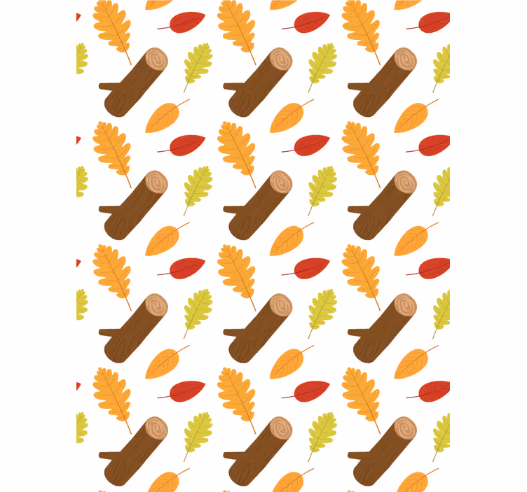 Carta da parati floreale alberi multicolore - TenStickers