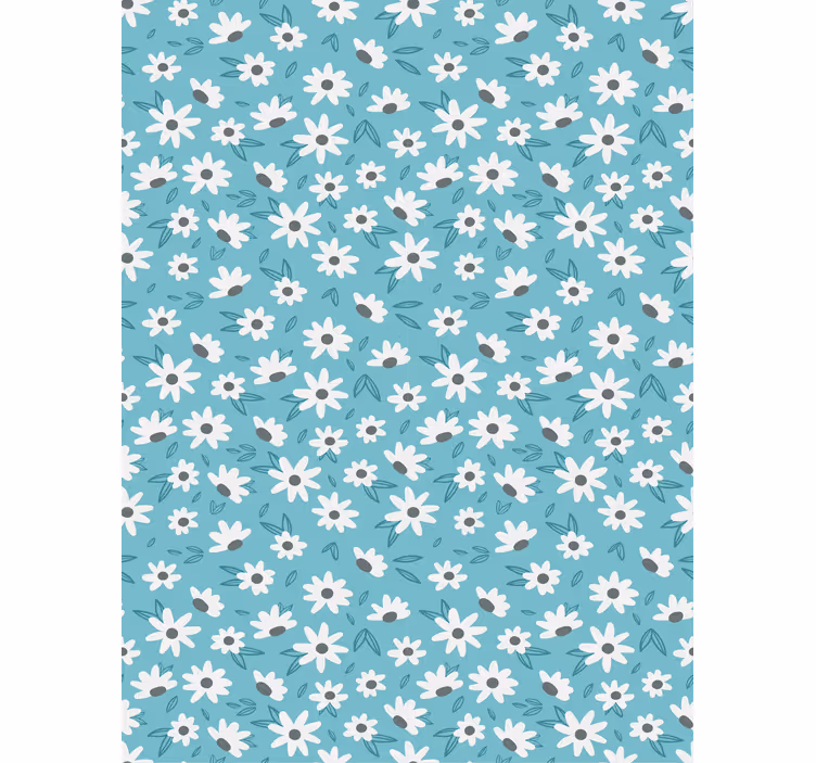 Carta da parati floreale fiori in stile vintage - TenStickers