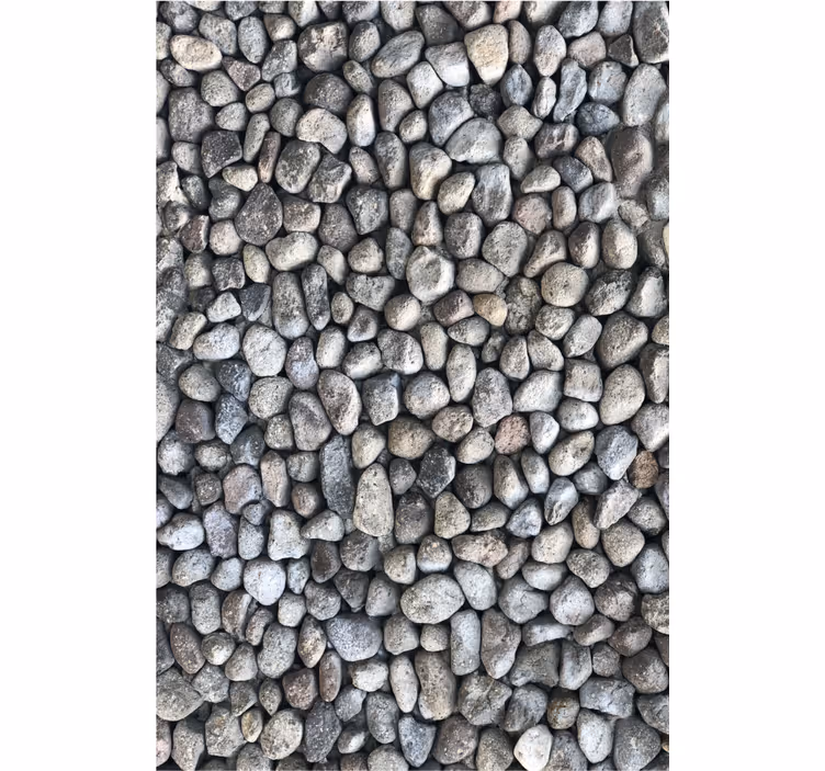 Carta da parati camera da letto texture ciottoli - TenStickers