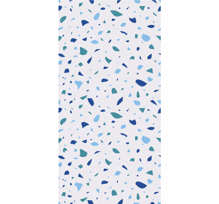 Carta da parati camera da letto toni blu terrazzo - TenStickers