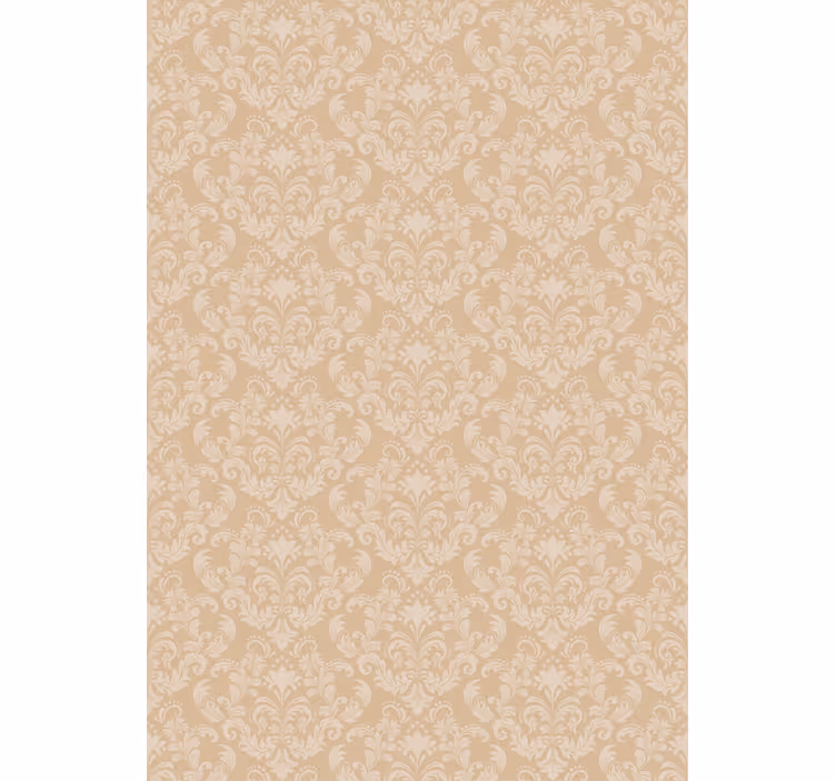 Carta da parati camera da letto motivo damascato beige - TenStickers