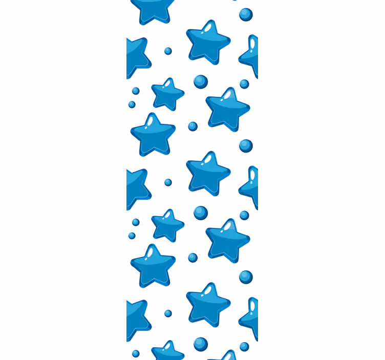 Carta da parati camera palloncini blu brillanti - TenStickers