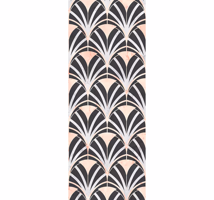 Carta da parati camera effetto marmo art deco - TenStickers
