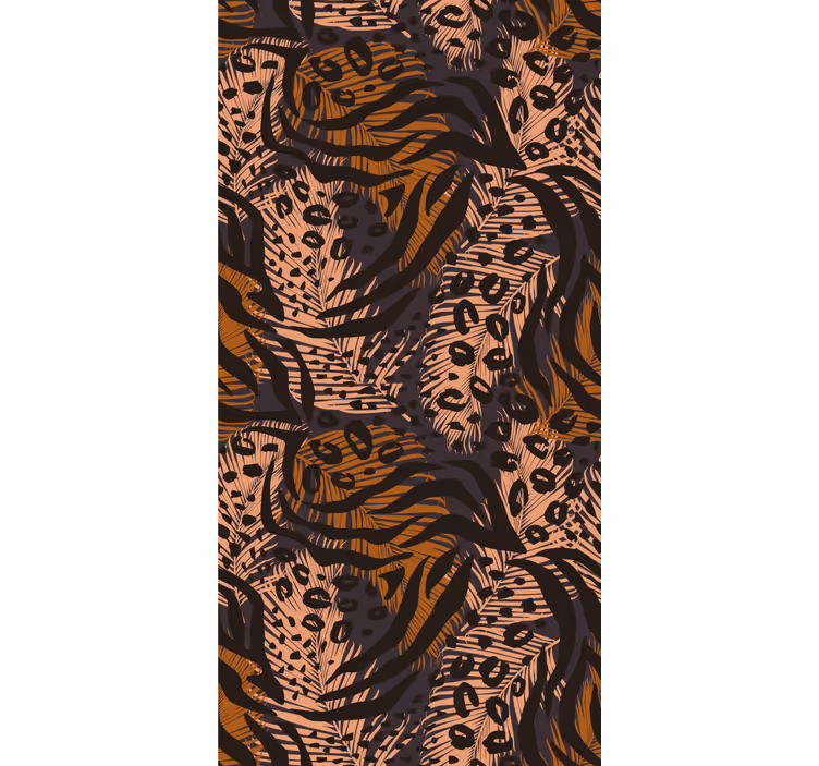 Carta da parati camera stile africano design astratto - TenStickers