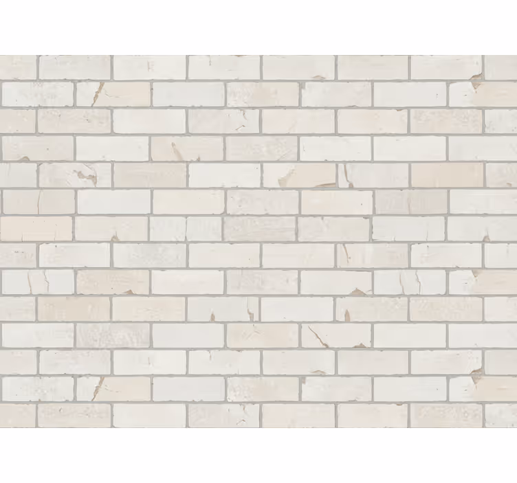 Carta da parati stile industriale mattoni chiari - TenStickers
