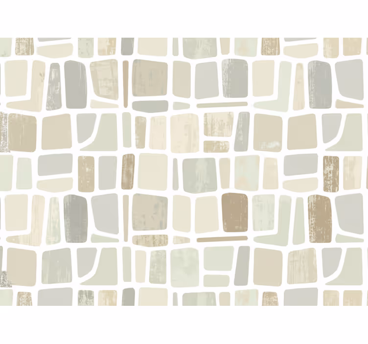 Carta da parati rustica forme geometriche chiare - TenStickers
