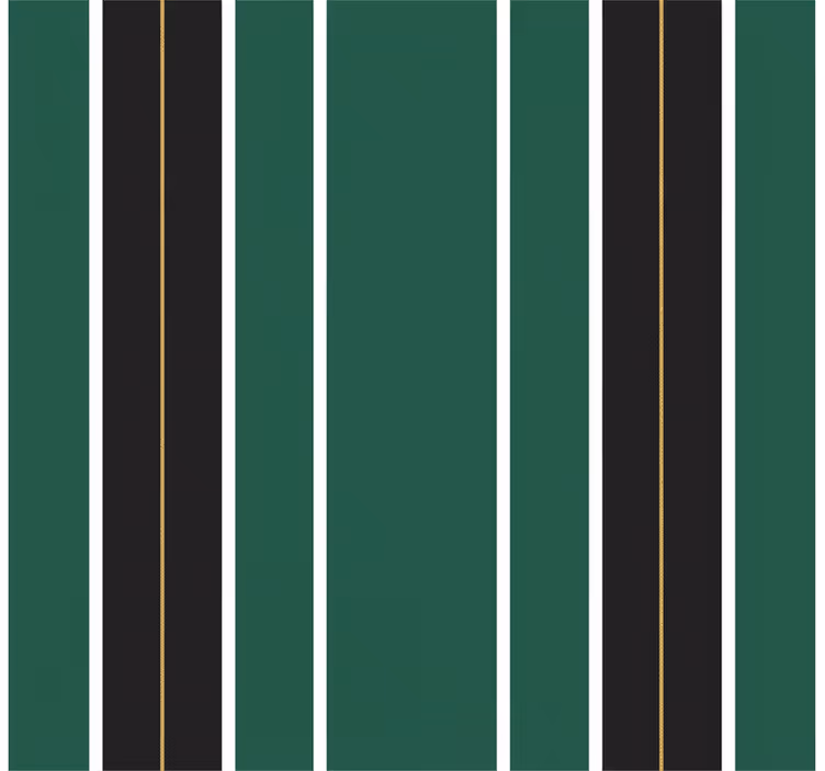 Carta da parati a righe verticali verde e nera - TenStickers