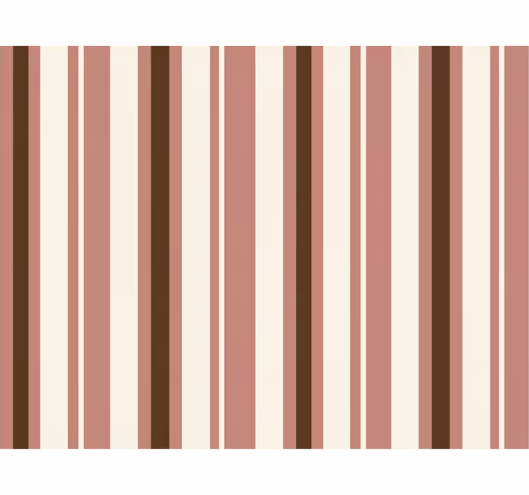 Carta da parati a righe verticali rosa e marroni - TenStickers
