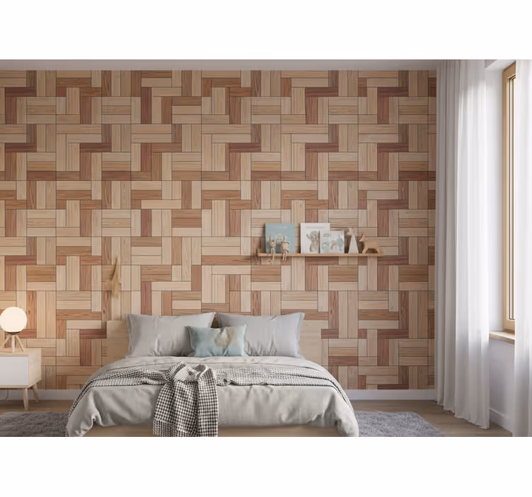 Carta da parati effetto legno ottiche di legno - TenStickers