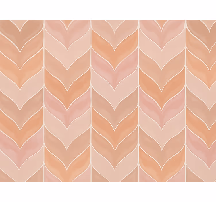 Carta da parati moderna motivo a zigzag rosa scuro - TenStickers